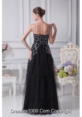 V-neck Sequin Taffeta and Tulle Tiers High Low Prom Dresses