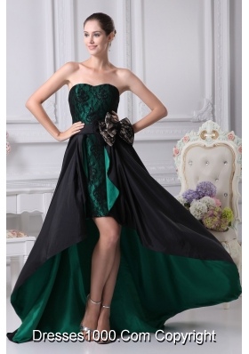 The Brand New Style A-line Sweetheart Lace High-low Sashes Prom Dress