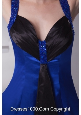 Beading Sweethr\eart Sheath Ankle-length Prom Dress in Blue