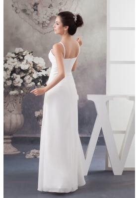 Recommended Elegant Empire Floor-length Wedding Dress in White