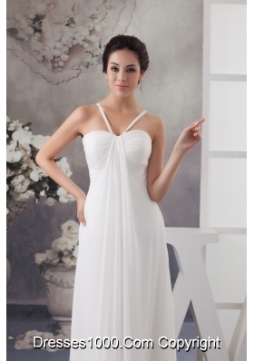 Recommended Elegant Empire Floor-length Wedding Dress in White