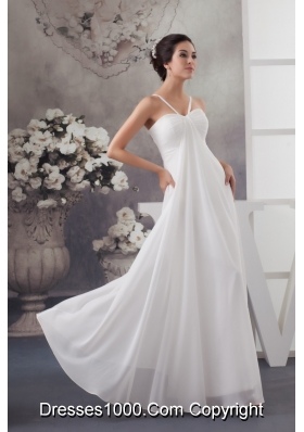 Recommended Elegant Empire Floor-length Wedding Dress in White