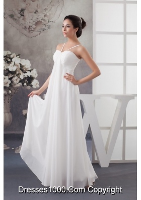 Recommended Elegant Empire Floor-length Wedding Dress in White