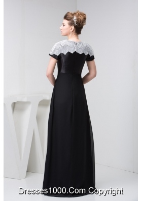 Elegant High-necks Black Floor-length Prom Dresses in Vogue