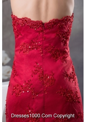 Wine Red Halter-Top Prom Gown with Embroidery and Beading for Party