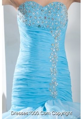 Mermaid Sweetheart Beading and Ruffles Prom Dress for 2013