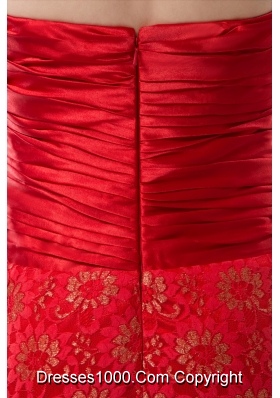 Beaded and Ruched Prom Celebrity Dress with Plunging Neckline