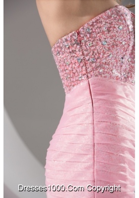 Sequins and Beading Decorated Bodice Prom Dresses with Ruffled Layers