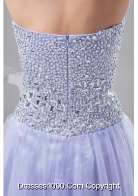 Sweetheart Prom Gown Decorated by Rhinestone and Organza Layers