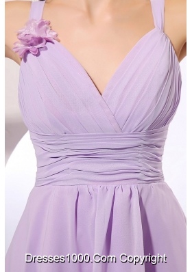 Lilac Straps Mini-length 2013 Dresses For Prom Princess in Chiffon