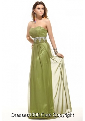 Olive Green Sweetheart Appliques Tulle Long JS Prom Dresses