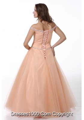 Bran New Style Princess Beaded Decorated Organza Prom Dress for Girl