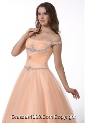 Bran New Style Princess Beaded Decorated Organza Prom Dress for Girl