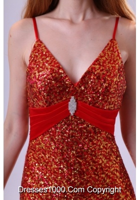 Sexy Red Sequins Prom Dress with Paillette On Sale