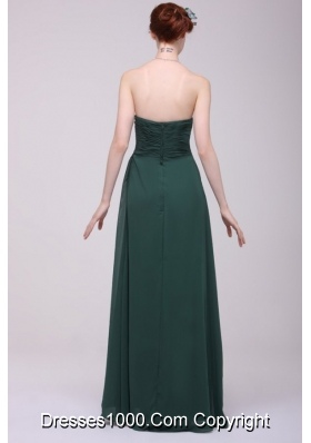 Vintage Ruching Empire Sweetheart Floor-length Chiffon Prom Gowns