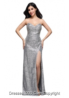 2013 New Style Column Sliver Sequin Prom Gown Dress for Girls