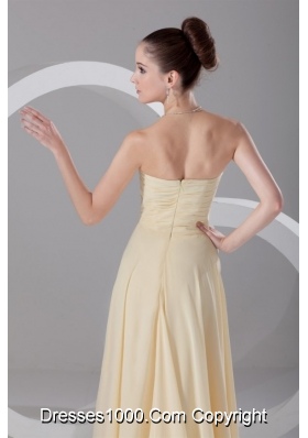 Elegant Empire Chiffon Prom Dress with Sweetheartand Ruching