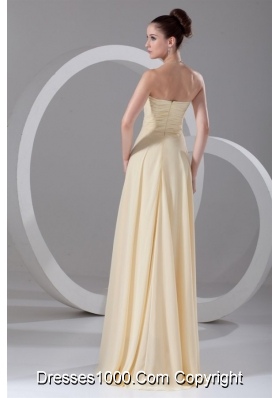 Elegant Empire Chiffon Prom Dress with Sweetheartand Ruching