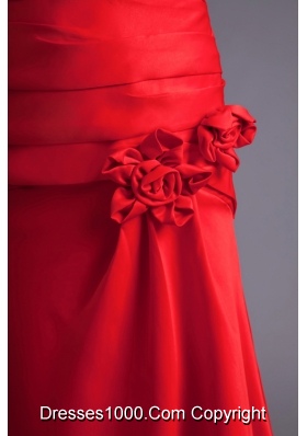 Red Prom Evening Dress with Sweetheart and Spaghetti Straps