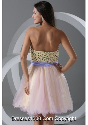 Lovely Princess Sweetheart Appliques Knee-length Prom Cocktail Dress