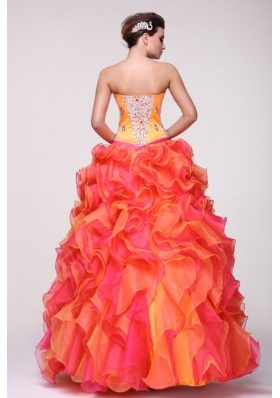 New Arrival Shimmering Strapless Two-tone Quinceanera Dresses