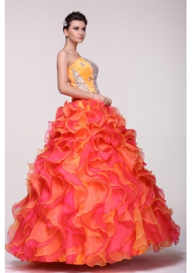 New Arrival Shimmering Strapless Two-tone Quinceanera Dresses