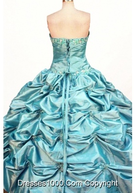 Affordable Ball Gown Strapless Floor-length Quinceanera Dresses