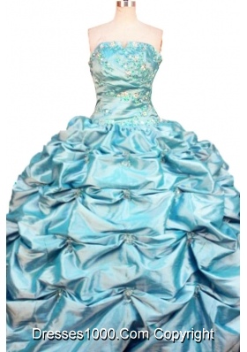 Affordable Ball Gown Strapless Floor-length Quinceanera Dresses