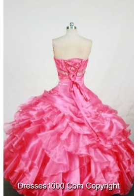 Cute Ball Gown Strapless Floor-length Quinceanera Dress