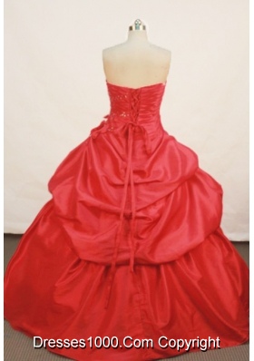 Popular Ball Gown Sweetheart Floor-length Quinceanera Dresses Appliques