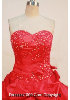 Popular Ball Gown Sweetheart Floor-length Quinceanera Dresses Appliques