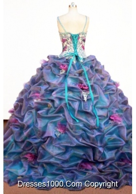 Romantic Ball Gown Strap Floor-length Quinceanera Dresses