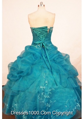 Beautiful Ball Gown Strapless Floor-length Quinceanera Dresses Embroidery