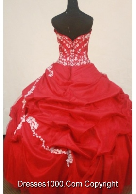 Beautiful Ball Gown SweetheartFloor-length Quinceanera Dresses Appliques