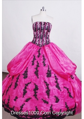 Classical Ball gown Strapless Floor-length Quinceanera Dress