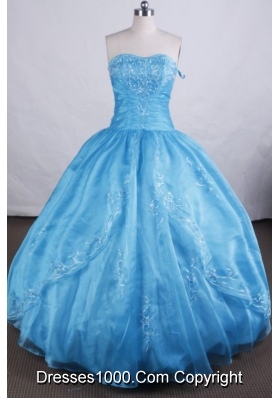 Beautiful Ball gown Sweetheart Floor-length Quinceanera Dresses Appliques