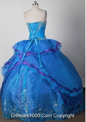 Exquisite Ball Gown Sweetheart Neck Floor-length Quinceanera Dress