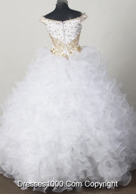 Elegant Ball Gown Off The Shoulder Neckline Floor-length Quinceanera Dress
