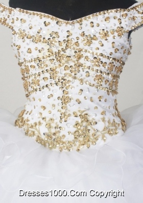 Elegant Ball Gown Off The Shoulder Neckline Floor-length Quinceanera Dress