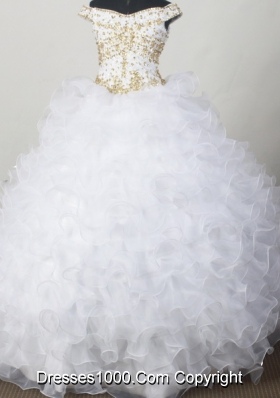 Elegant Ball Gown Off The Shoulder Neckline Floor-length Quinceanera Dress