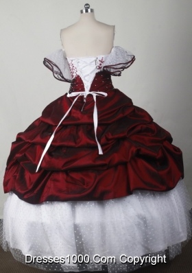 Elegant Ball Gown Strapless Floor-length Quinceanera Dress