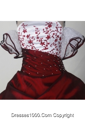 Elegant Ball Gown Strapless Floor-length Quinceanera Dress