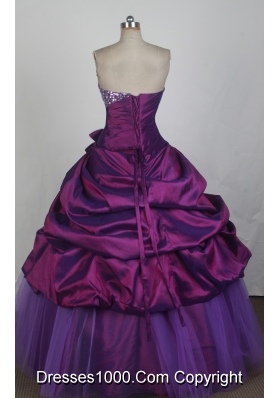 Classical Ball Gown Strapless Floor-length Quinceanera Dress