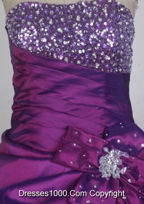 Classical Ball Gown Strapless Floor-length Quinceanera Dress