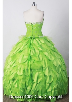 Perfect Ball Gown Strapless Floor-length Spring Green Quinceanera Dress