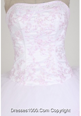 Romantic Ball Gown Strapless Strapless Floor-length Pink Quinceanera Dress LZ426012