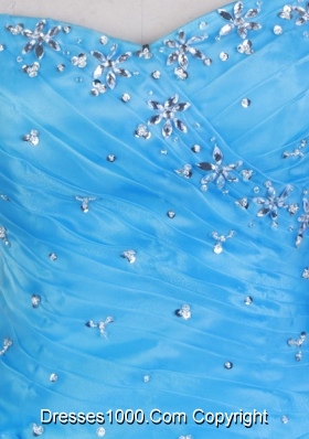 Exclusive Ball Gown Sweetheart Neck Floor-length Baby Blue Quinceanera Dress