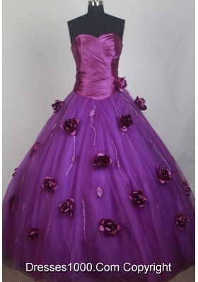 Romantic Ball Gown Sweetheart Neck Floor-length Quinceanera Dress
