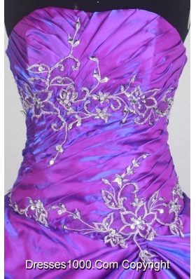 Classical Ball Gown Strapless Floor-length Quinceanera Dress