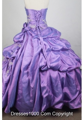 Exclusive Ball Gown Strapless Floor-length Lavender Quinceanera Dress